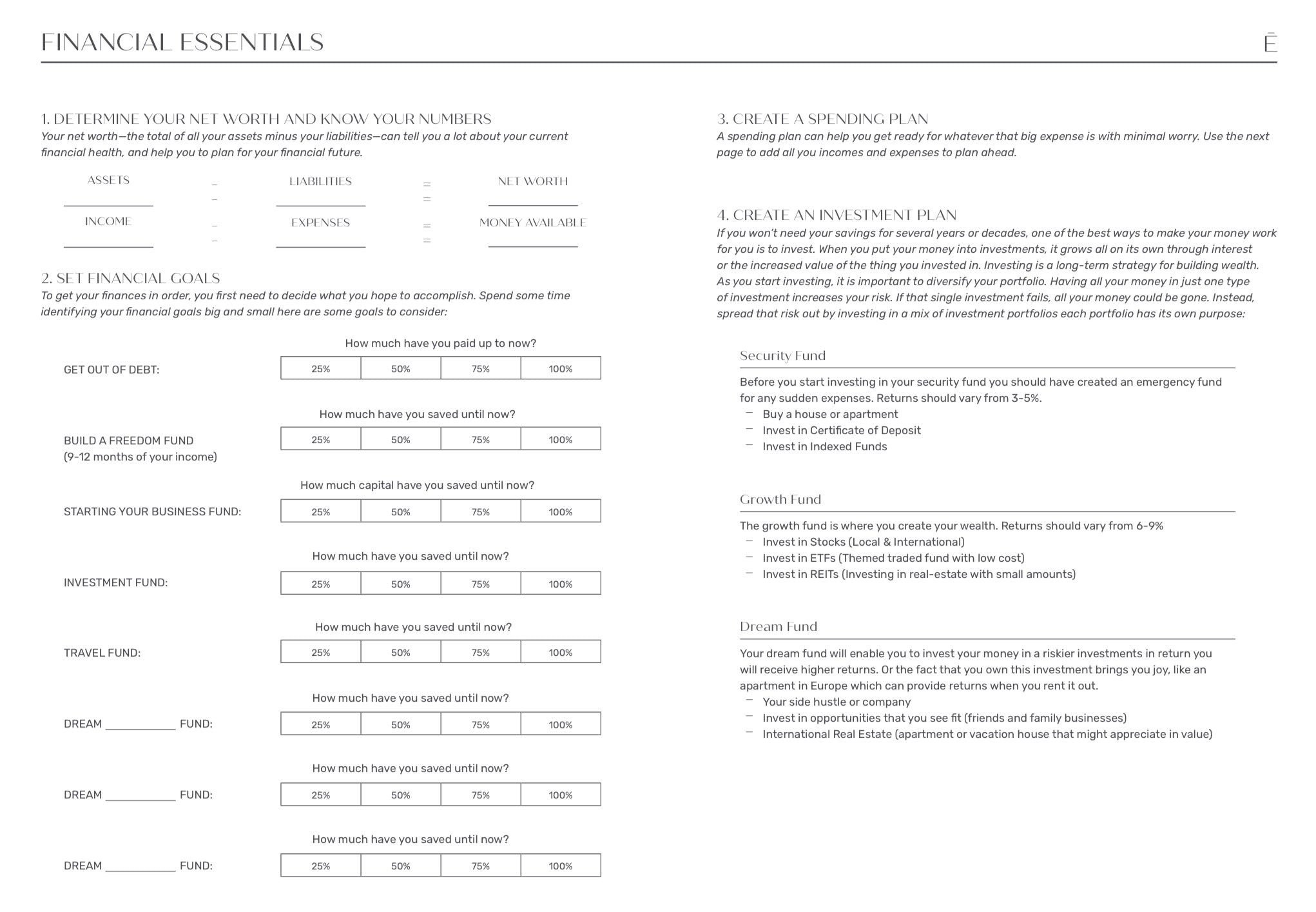 Essentials Weekly Planner